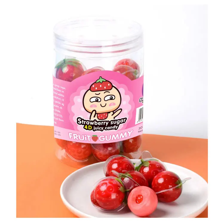 3D  FRIED EGG SHAPED GUMMY JELLY BURST EXPLODING CANDY 9G*30PIECES*20JARS/CTN