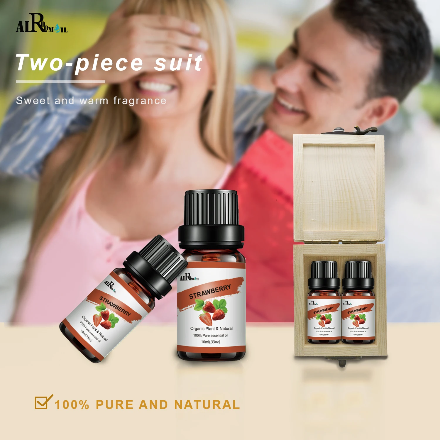 Pure natural strawberry seed essential oil smell good air fresh aromatherapy strawberry oil massage oil candle soap