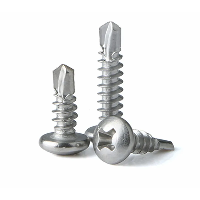 5.5mm B8 B8M B8T A453 GR660 A286 18-8 Stainless Steel Phillips Drive Flat Head Round Head Self Drilling Roofing Screw DIN7504