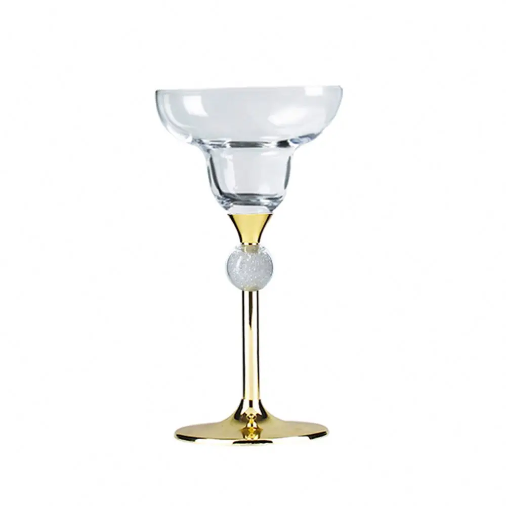 Unique Eco-friendly Gold Sliver 295ml Drink Glass Bar Margarita Crystal CGlassware cocktail Martini Class