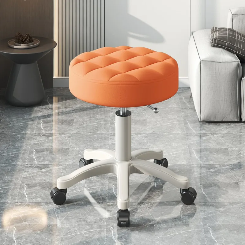 Beauty Salon Equipment Hairdressing Funiture Adjustable Hydraulic Barber Rolling Stool Beauty Chair For Hair Cut