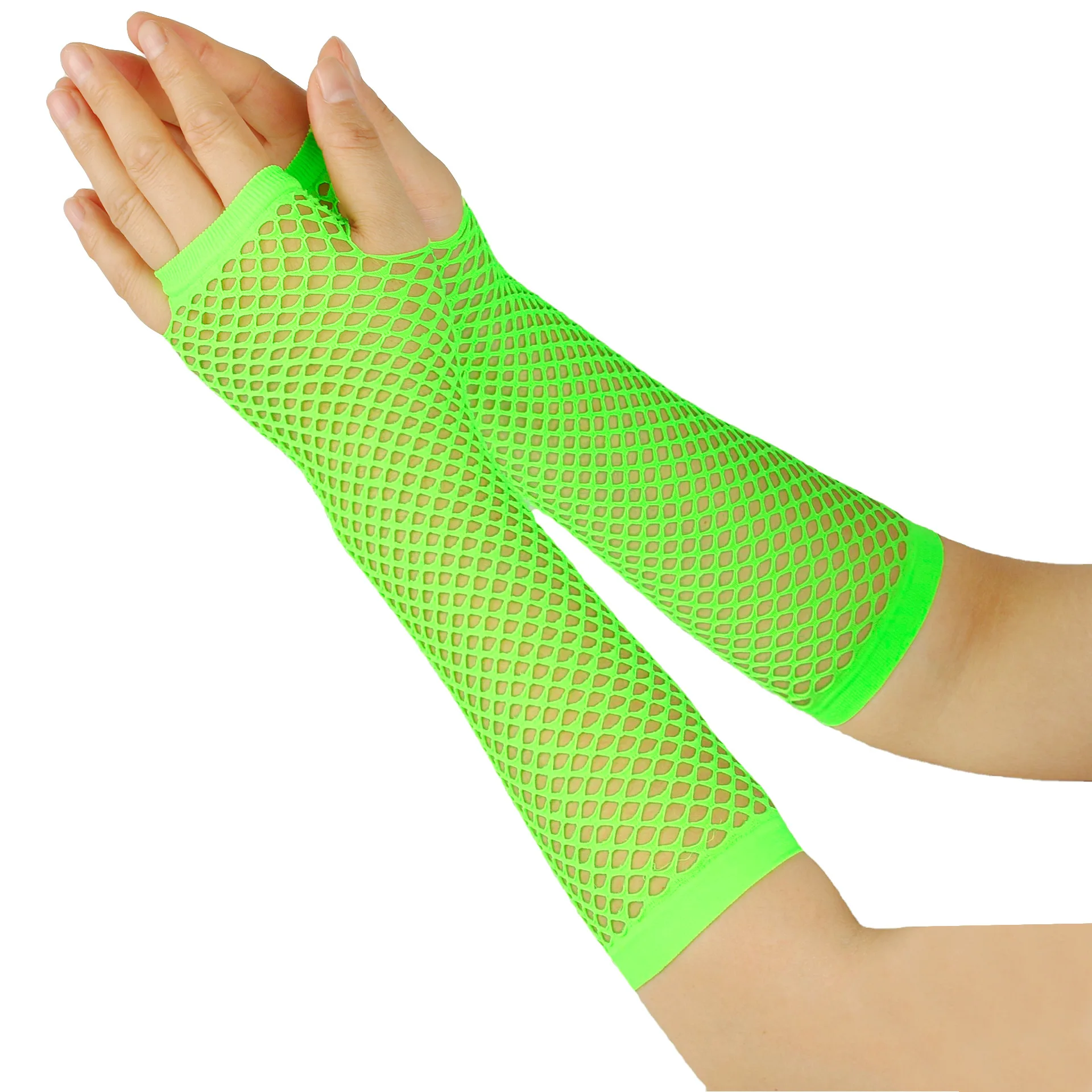 Ladies Opera Wedding Bridal Evening Party Prom Costume Accessories Long Fingerless Fishnet Sexy Gloves Woman