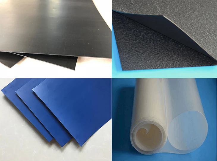 HDPE LDPE LLDPE PVC EPDM 0.5mm-4mm thickness geomembrane soft  film