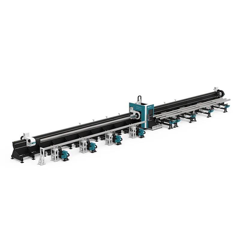 Lxshow Heavy Duty Laser Pipe Cutting Machine With Automatic Feeding For Meta Tube Metal Cutting Price