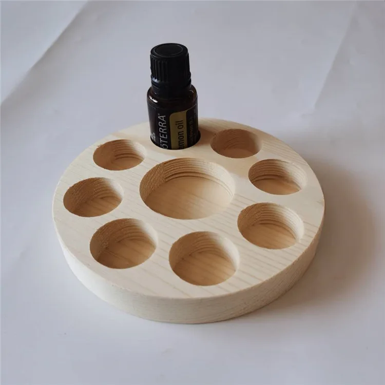 Essential Oil Bottles Wooden Storage Display Stand Travel Display Presentation Holder Cosmetic Aromatherapy Organizer Rack