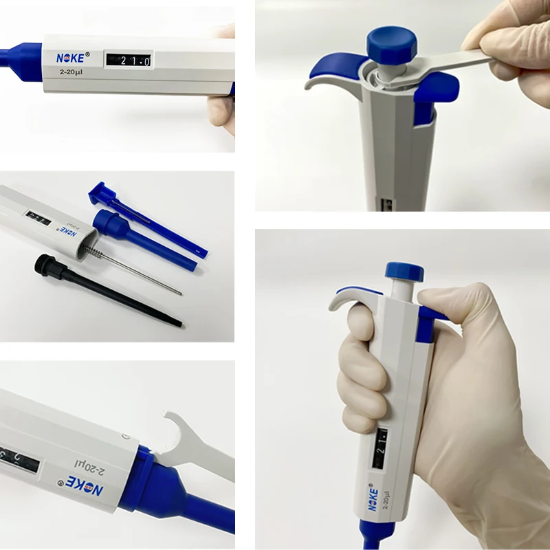 NOKELAB  20-200ul  Adjustable Micropipettes Pipette 20-200ul Autoclavable Plastic Micro Pipette