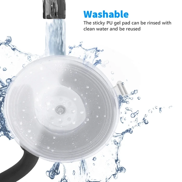 Circular Double Side Sticker Dashboard Adhesive Replacement Pad Compatible with SuctIon Cup Windshield Mounting