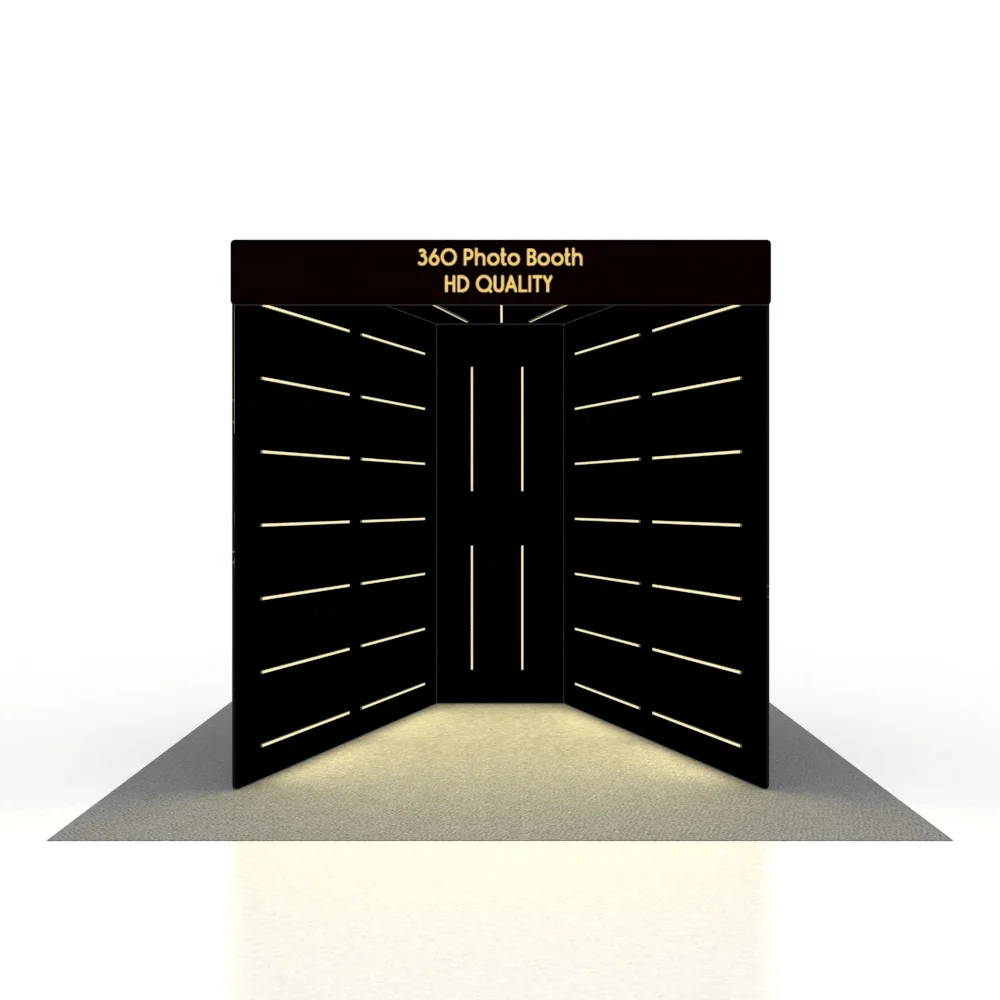 7ft Reusable Modern Design Custom Photography Backdrops LED Light Neon Photobooth Event Tunnel Vogue Enclosure Photo Booth