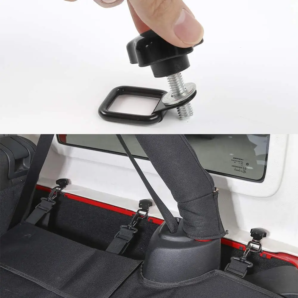 Sanmeng Hard Top Quick Removal Fastener Thumb Roof Screws Bolts Tie Down Anchor with Washers Kit for Jeep Wrangler