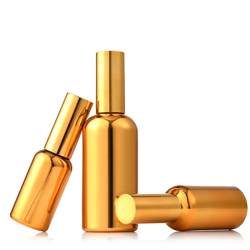 Высококачественные флаконы для эфирных масел 5 мл 10 мл 15 мл 20 мл 30 мл 50 мл 100 мл с золотым стеклом