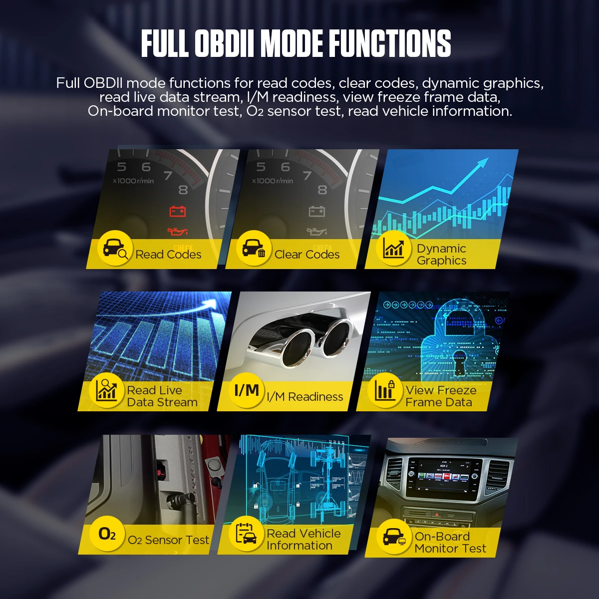 Autool Universal Car Diagnostic Ev Diagonising Diagnose Tool Key Programming Machine for All Types of Foxwell Cars