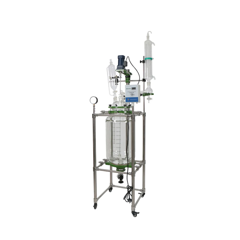 
Chemical Jacketed Glass Stirred Tank Reactor 50l 