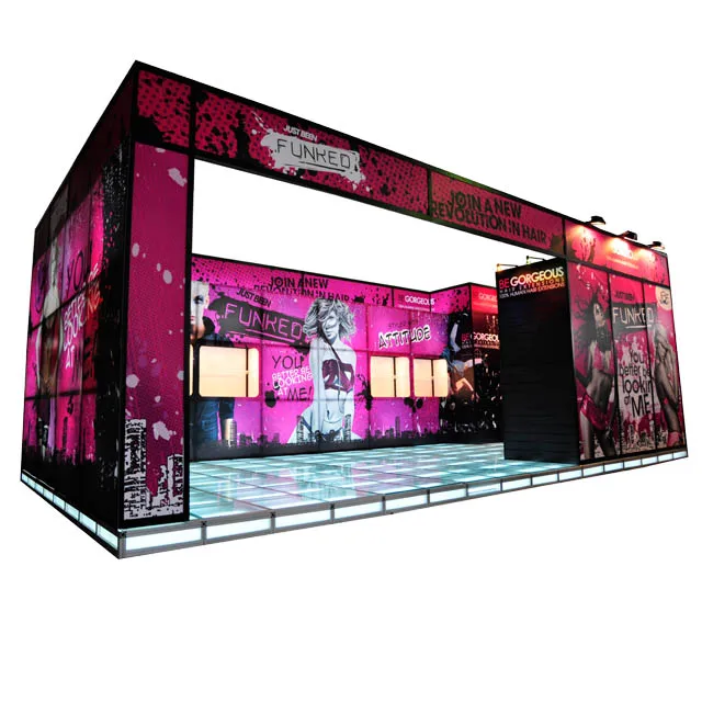 Tianyu transparent temporary outdoor event flooring anti slip glass dance floor trade show booth car show floor