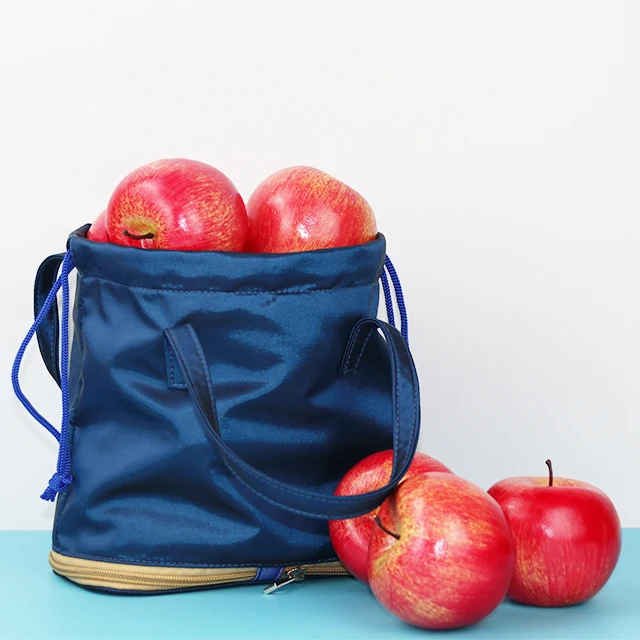 Custom Foldable Large Capacity Reusable Fruit Storage String Portable Shopping Bag