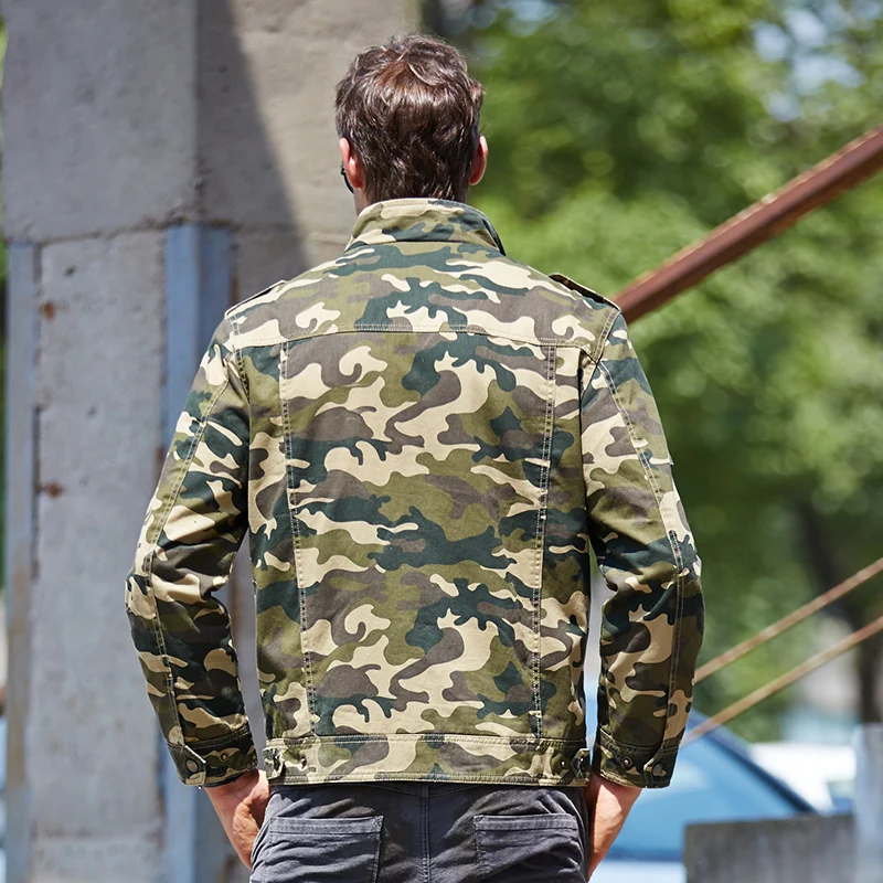 Новинка 2021, повседневная мужская куртка-бомбер в стиле милитари, камуфляжная одежда, тактическая куртка в стиле милитари