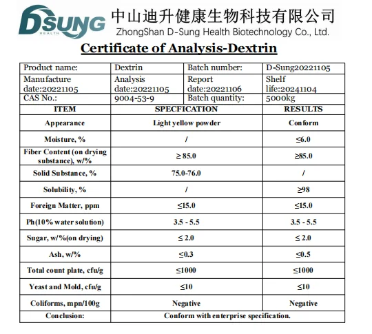 Wholesale Price organic dextrin food grade white dextrin powder dextrin