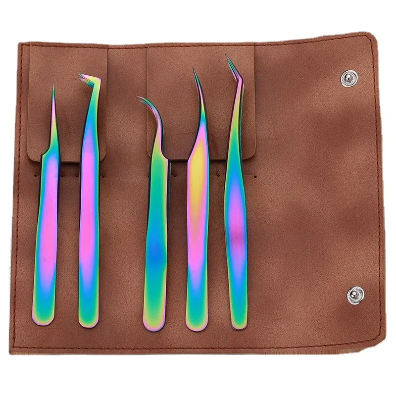
Hot Selling Tweezers Professional Volume Tweezers Set Eyelash Extension Clip Kit Eyelash Tool Kit with Customized Logo 