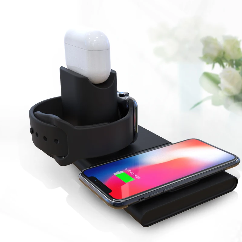 
Best Wireless charger stand 3 in 1 portable charger qi wireless for iphone 
