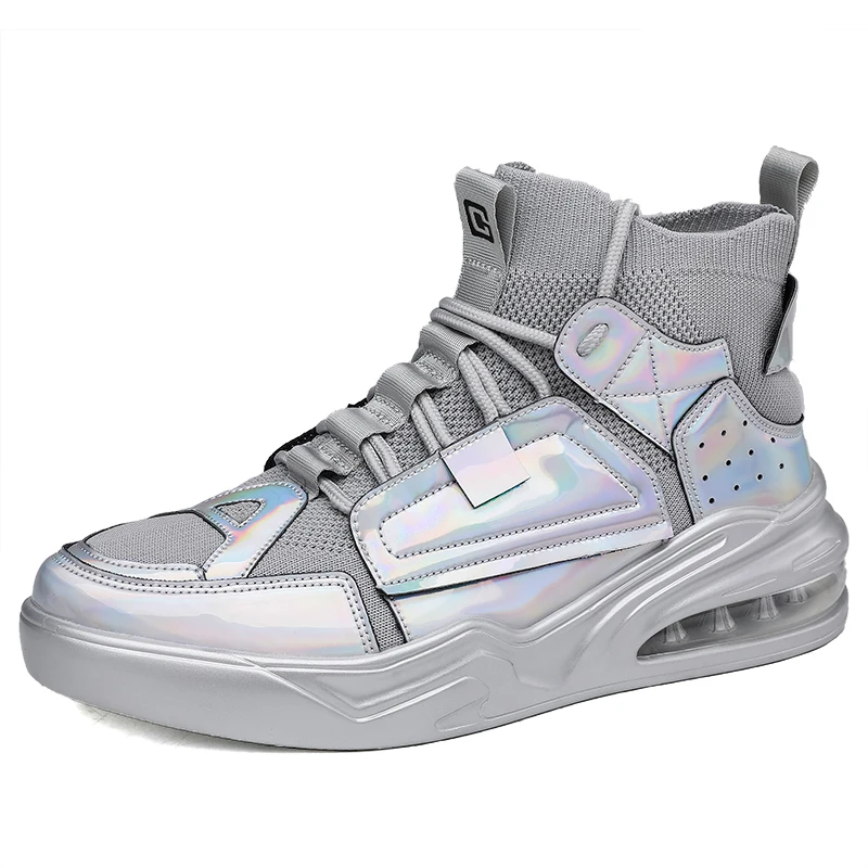 
 Зимняя Новая Мужская Супер Вельветовая ткань с высокой боковой воздушной подушкой большого размера мужская повседневная обувь на толстой подошве  