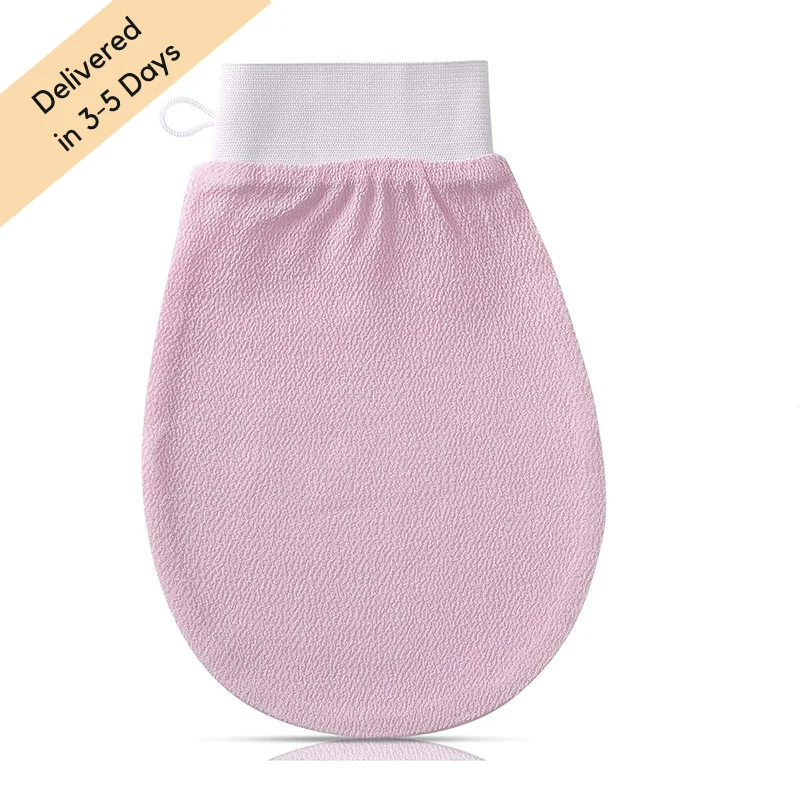 Best&Wecan Custom Reusable Gentle 100% Viscose Fiber Scrub Silk Body Mitts Exfoliating glove