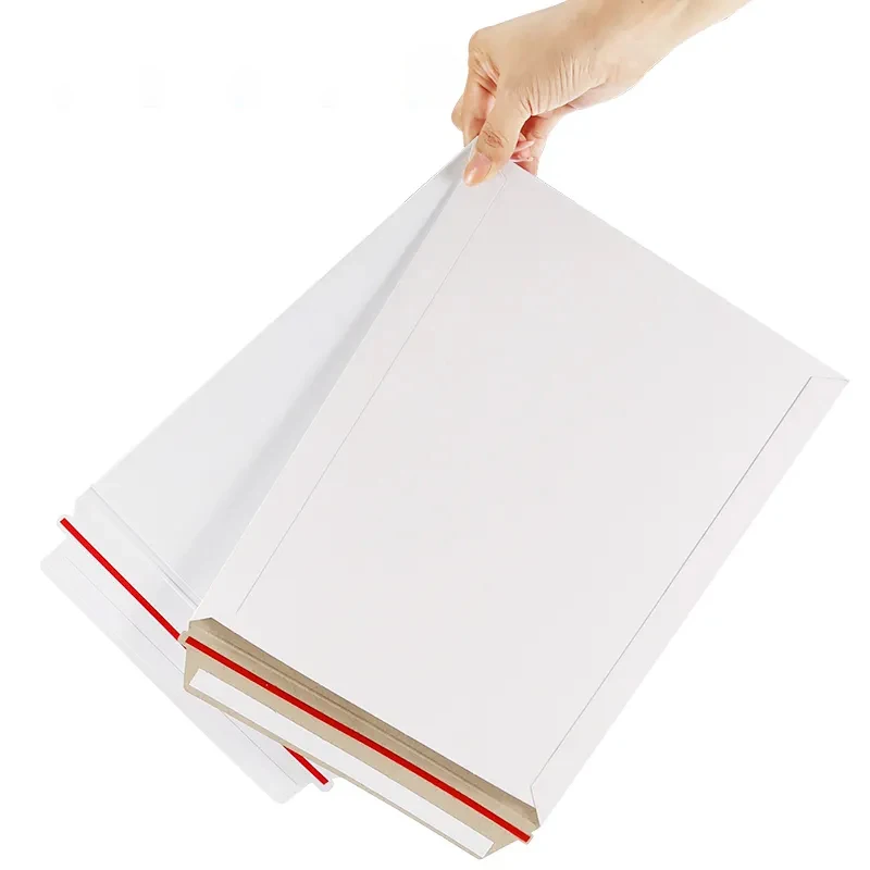 SZCX Kraft Mailing Envelopes Self-Adhesive White Envelopes with Gummed Flap Paper Envelopes