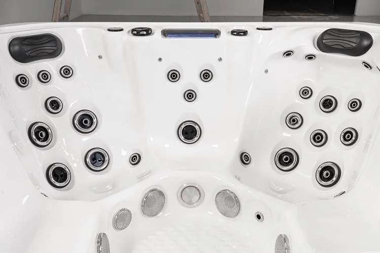 Balboa Control Air Jets Massage Whirlpool 6 Person Acrylic Spa Hot Tub with LED Waterfall