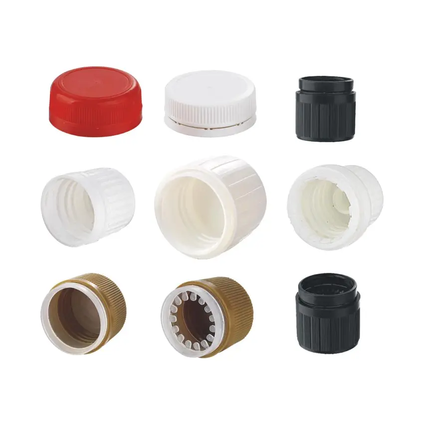 11mm-53mm TE CRC Plastic Caps For Vials Bottles Jars Tubes Cans from Ningbo China Factory