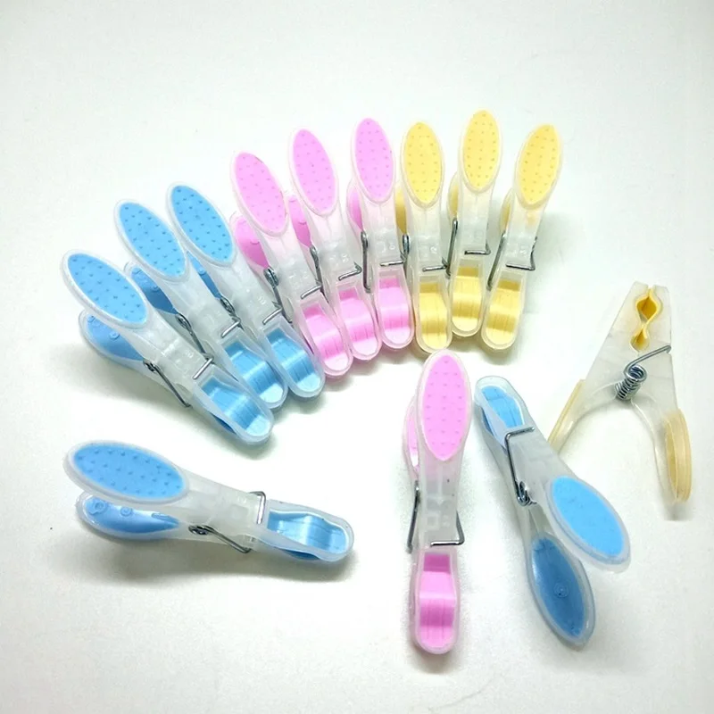 Hot Sale TPR Clothes Pegs Anti slip  Laundry Pins Colorful Clips for hanger Plastic handle with dots