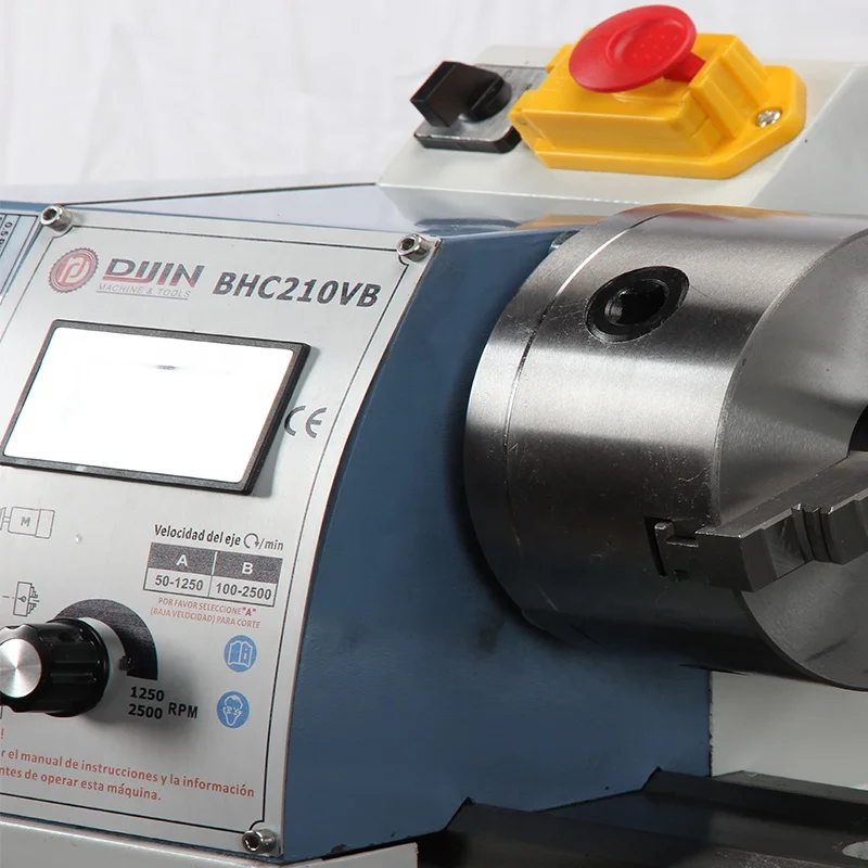 mini cnc torno DIJIN brand 850W brushless motor household lathe bore 38mm