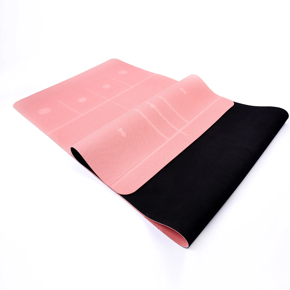 
2020 New Arrival Eco Friendly Non Slip TPE Yoga Mat, Body Alignment System, Natural Rubber Yoga Mat 