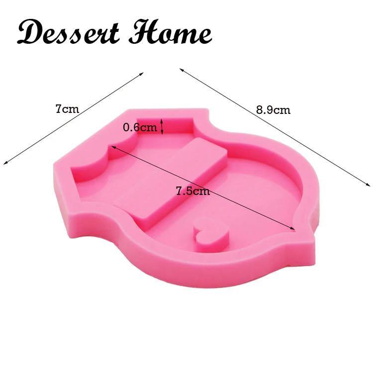 DY0083 Shiny Police Badge Silicone Mold Shield Logo Keychains Pendant Epoxy Resin Fire Sign Mold DIY Handmade Charms Mold