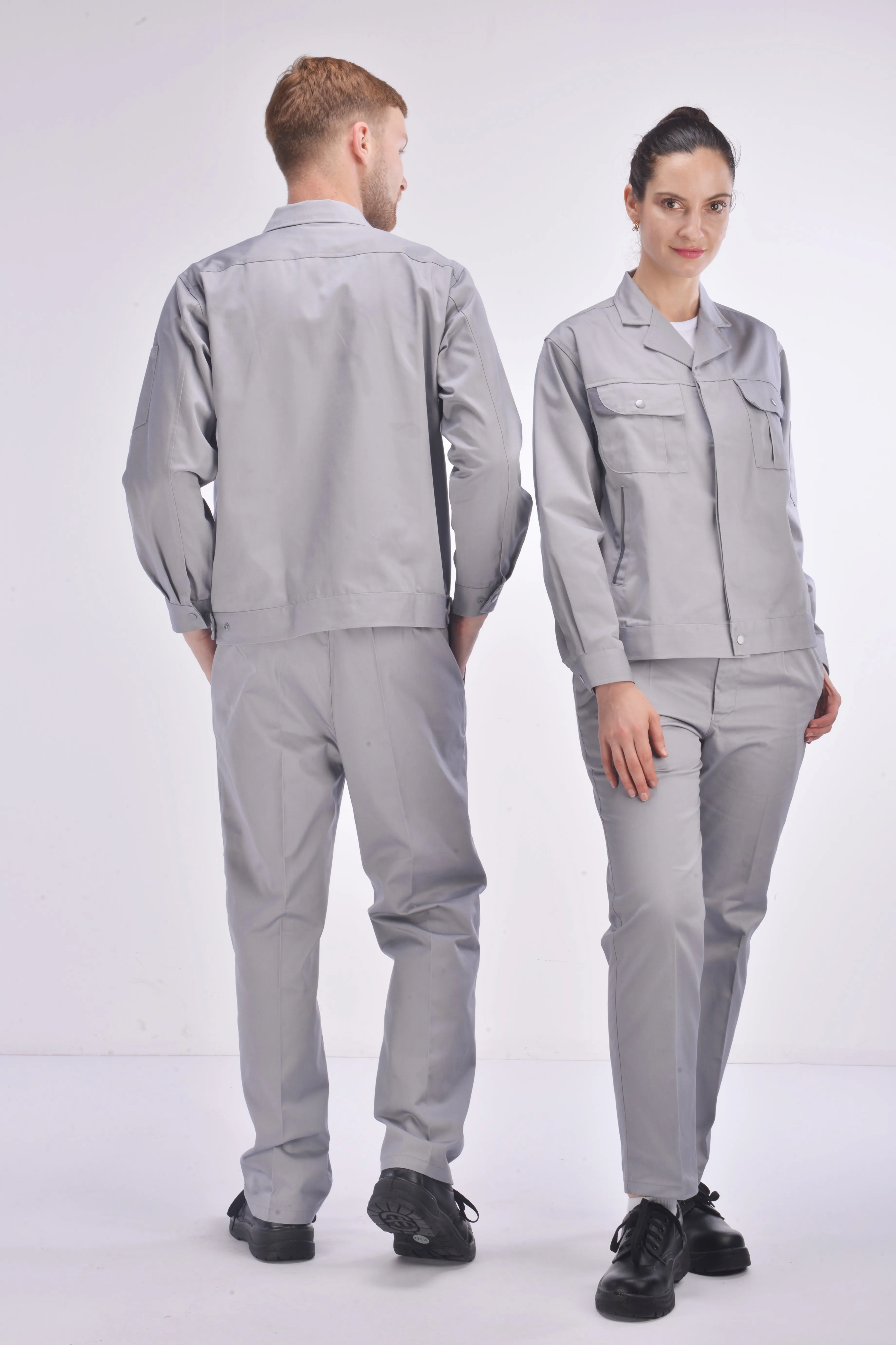 unisex Fashion design polyester cotton workwear uniform cheap workshop mechanic work suit