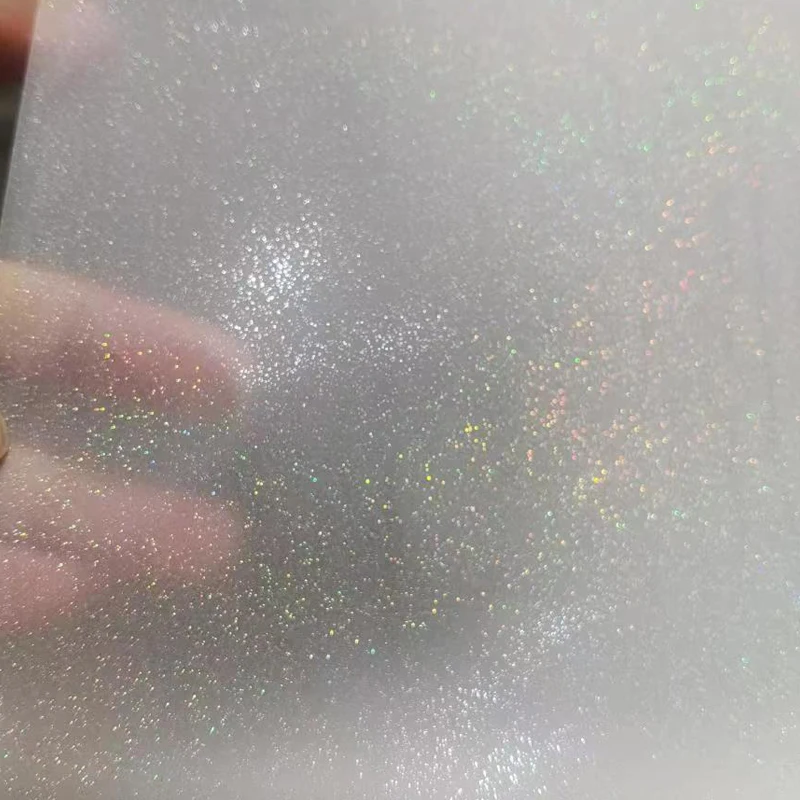 2024 wholesale gold flashlight dtf pet film glitter direct to film transfer dtf glitter printing film roll 60 cm 30cm