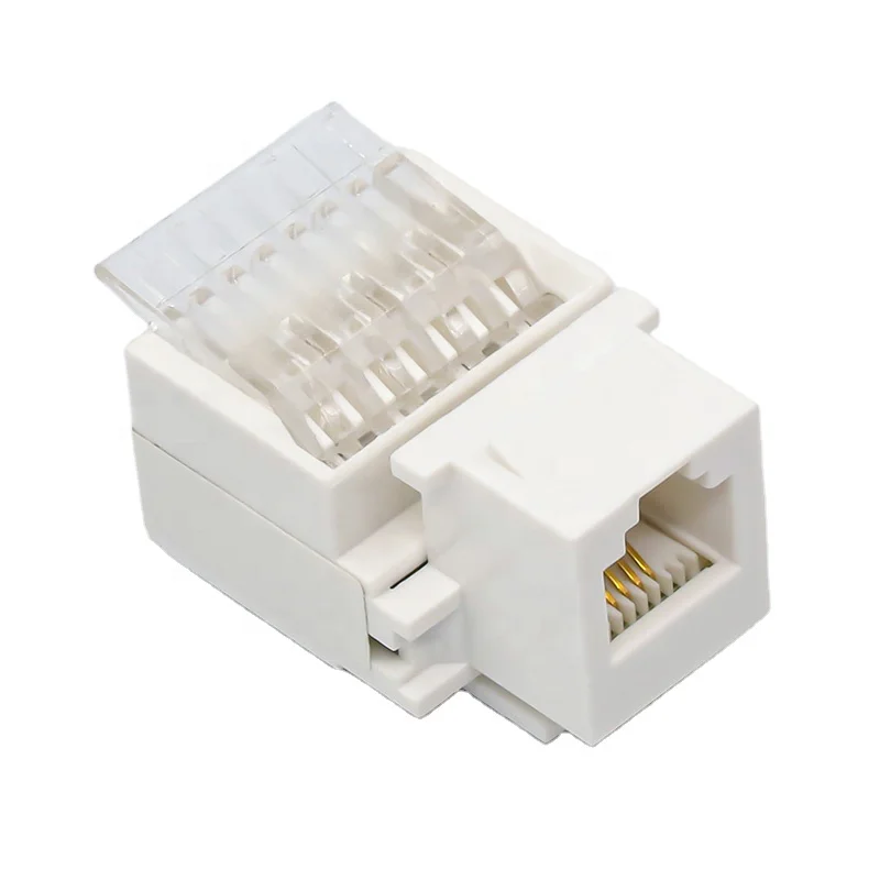 
Good Quality 90 degree UTP cat3 RJ11 Toolless Surface keystone Jacks 