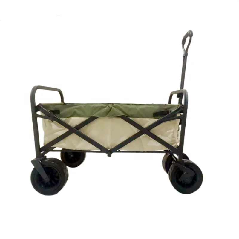 Beach Trolley Utility Camping Metal Garden Hand Trolley Carts Portable Outdoor Wagon Trolley (1600587754292)