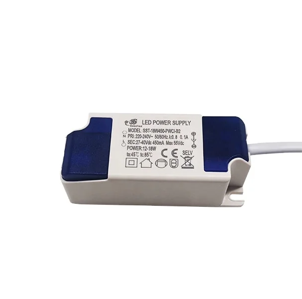 Seestar 12-18W 450ma isolated constant current Flicker Free TUV SAA CE CB CCC NEW ERP led driver
