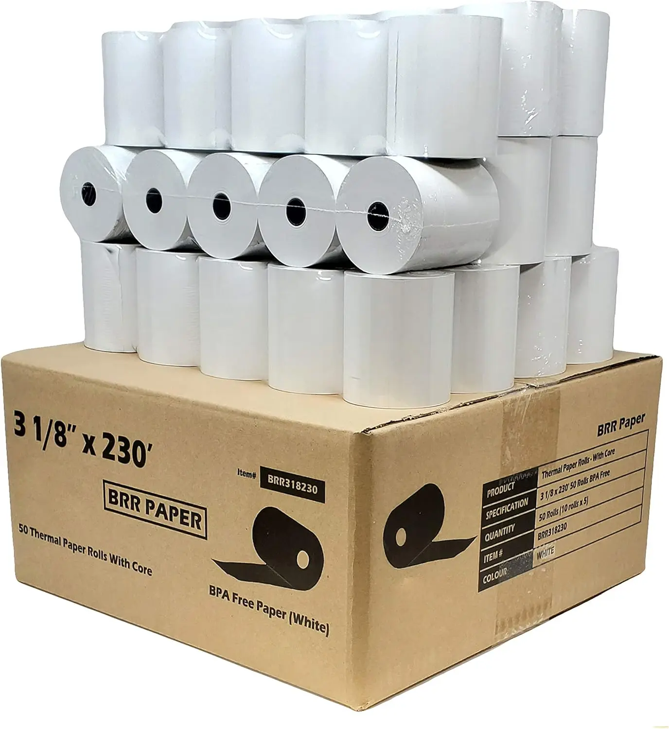 Recyclable Custom Made Cashier Pos Thermal Paper Rolls 57 70 80mm Single Cash Register Paper for Thermal Printer
