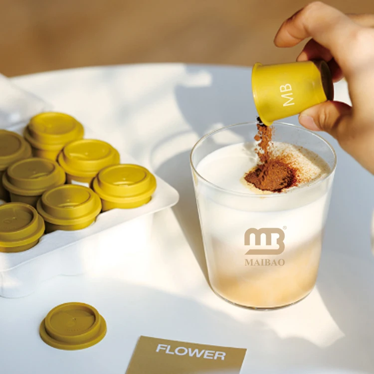 High Quality Empty Cold Brew Coffee Capsule Packaging Instant Freeze Dried Coffee Powder Espresso Capsules Iced Coffee Cup