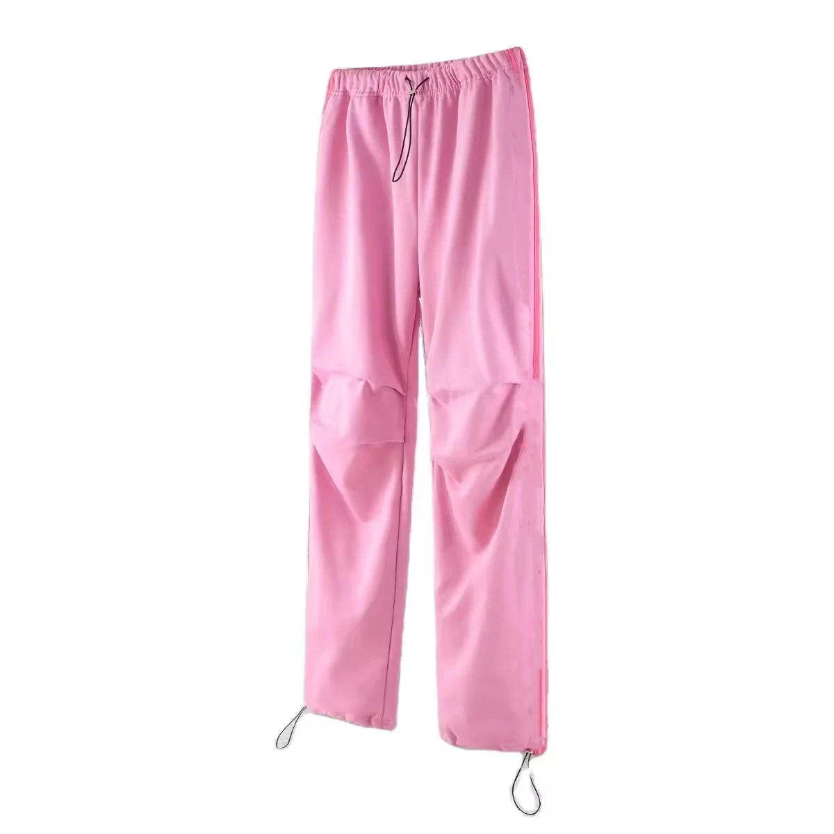 Custom puff printing heavyweight Joggers Sweat Pants French Terry Baggy Men striped Flare Stacked sweatpants