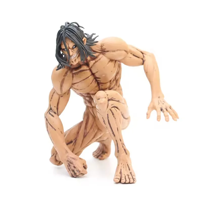 High quality Ymir squat Car toys furnishing articles figure decoration Mikasa Ackerman Eren Jager Attack on Titan figure