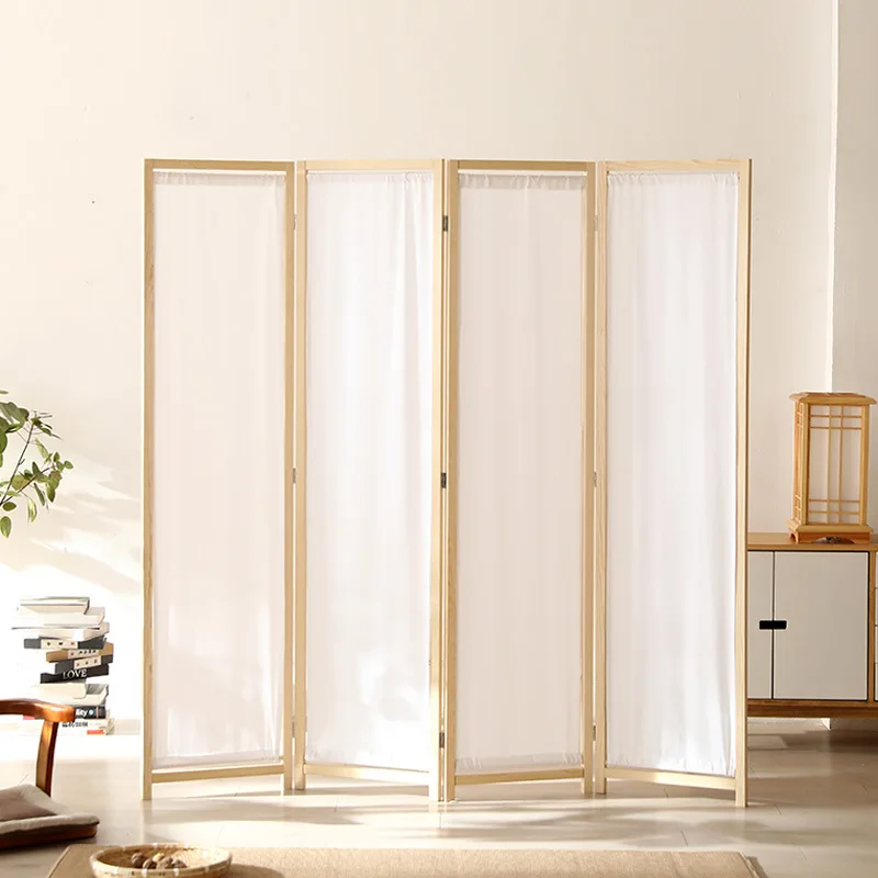 Hotel & Office Removable Fabric Screen Washable Changing Partition Foyer Movable Folding Screen for Room Dividers & Separations