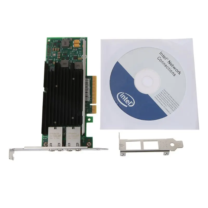Intel X540-T2 10GbE конвергентный сетевой адаптер (NIC) X540 чипсет PCI-E X8 двойной RJ45 медный порт ЮК