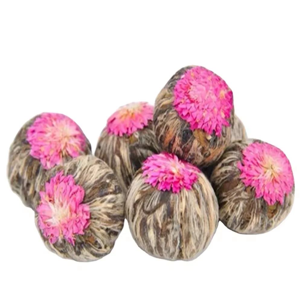 EU Standard Dried Fruit Flower Flavor Tea dragon pearl Chrysanthemum Blended Tea Flavored TEA Balls