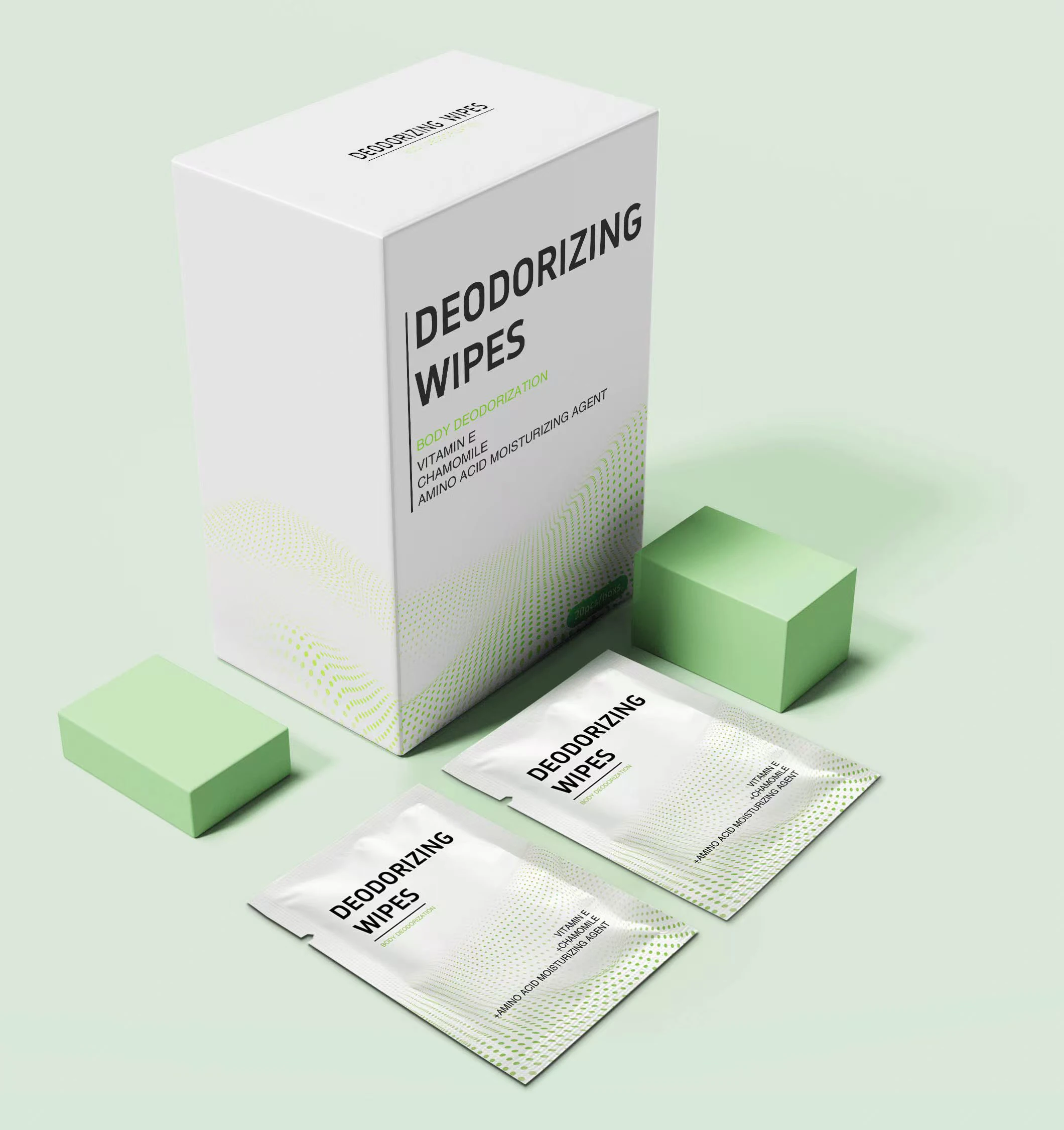 Individually Packaged Deodorant And Antiperspirant Wipes Body Clean Refresh Deodorant Wipes For Underarm Cleaning