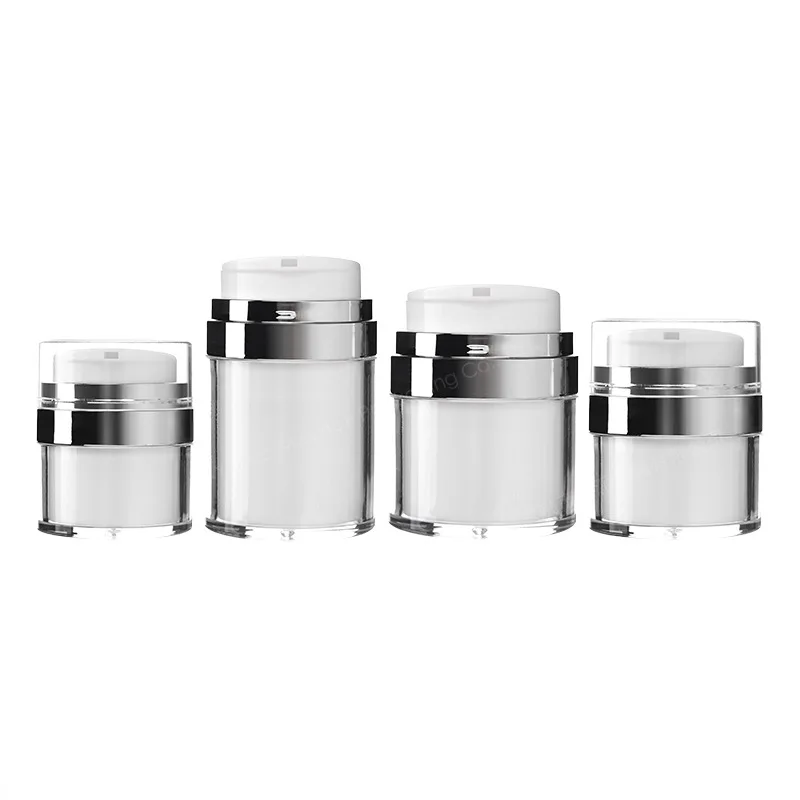 15ml 30ml 50ml Plastic Vacuum Cream Bottle Face Cream Jar Skin Care Airless Press Pump Bottle Cosmetic Packaging Container