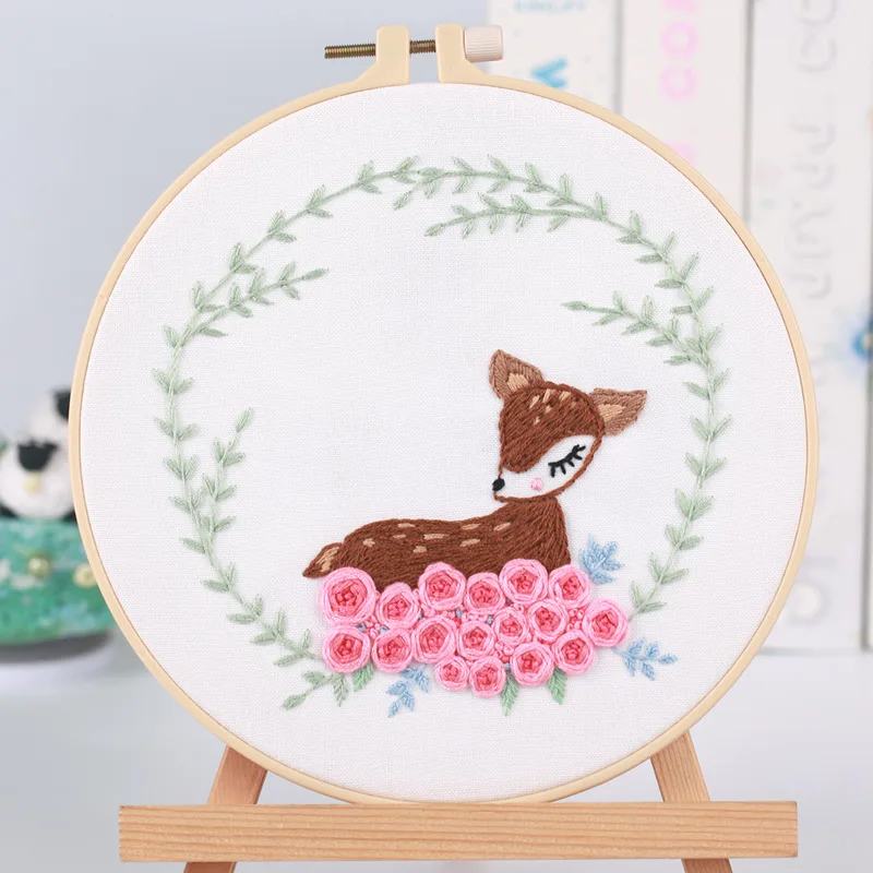 Cartoon Animals Plants Paintings Craft Rug Hook Embroidery Cross Stitch Kits for