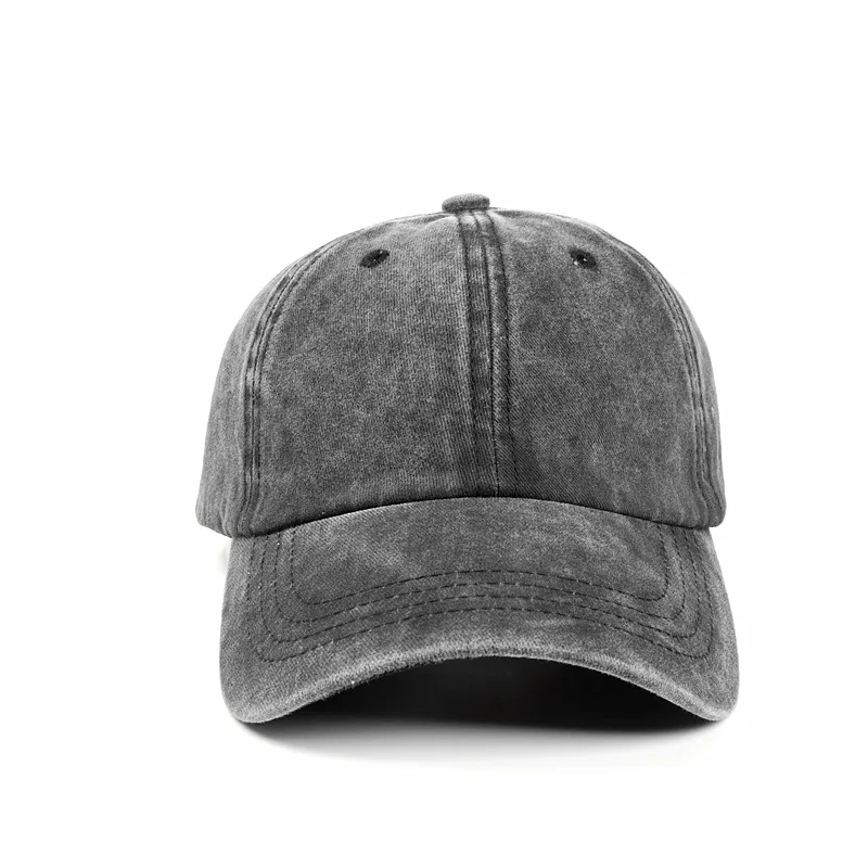 Hot sell Dad Hat plain cap Wholesale New Vintage Cotton Washed Distressed Hats Twill Plain Adjustable Dad Hat