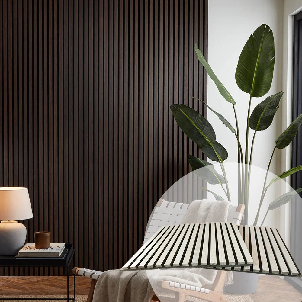 Acoustic Slat Panel Wood Panel Wood Modern Interior Sound Proof Wall Decoration Acoustic Wall Panels