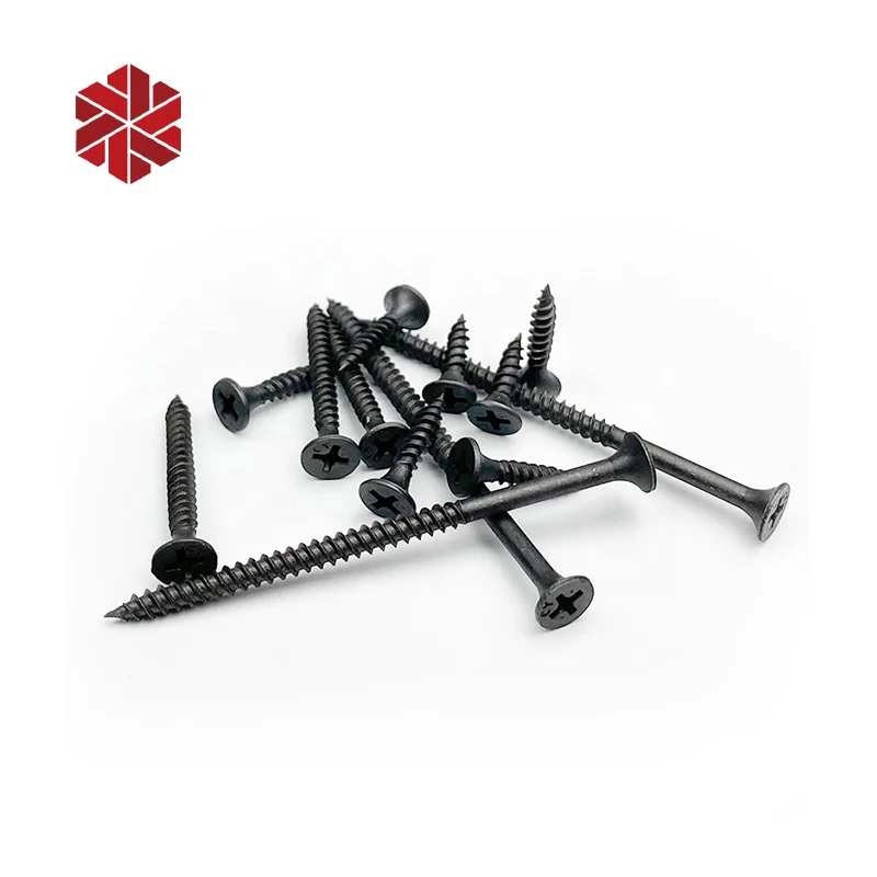 alloy Carbon Steel Screw drywall Countersunk Screws black 2 Wood Screw 3.9mm 4.0mm 4.2mm 4.8mm 5.5mm 6.3mm