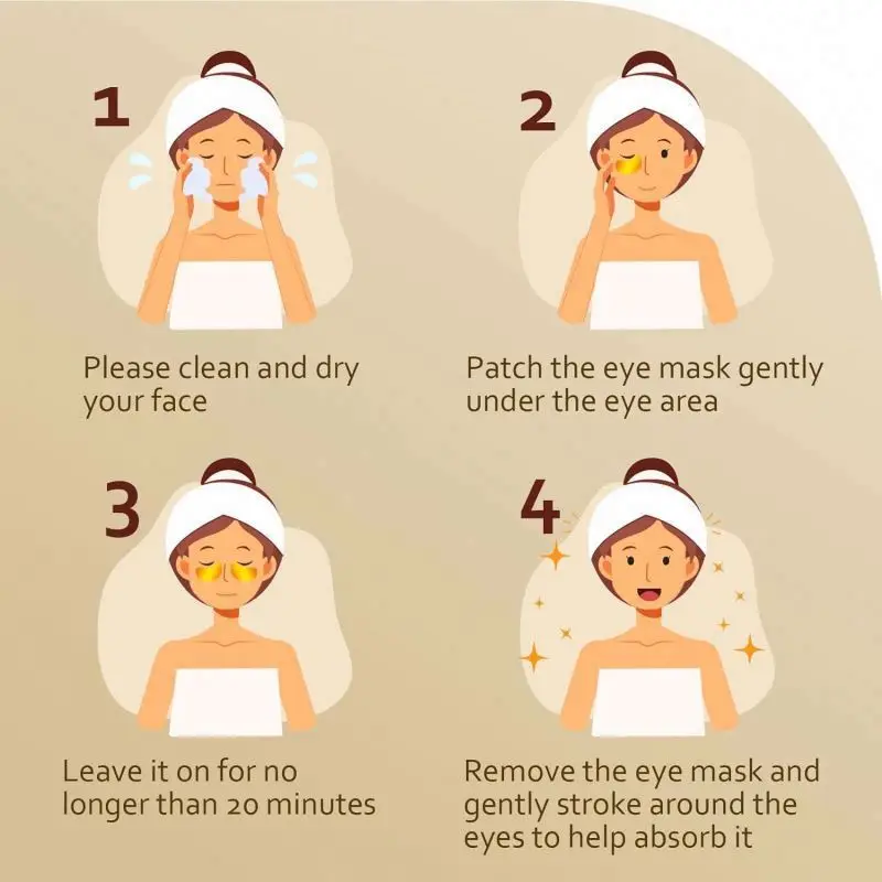 gold eye mask for dark circle new products Upgraded OEM ODM natural smooth face gelatinous brightening patch gold eye mask